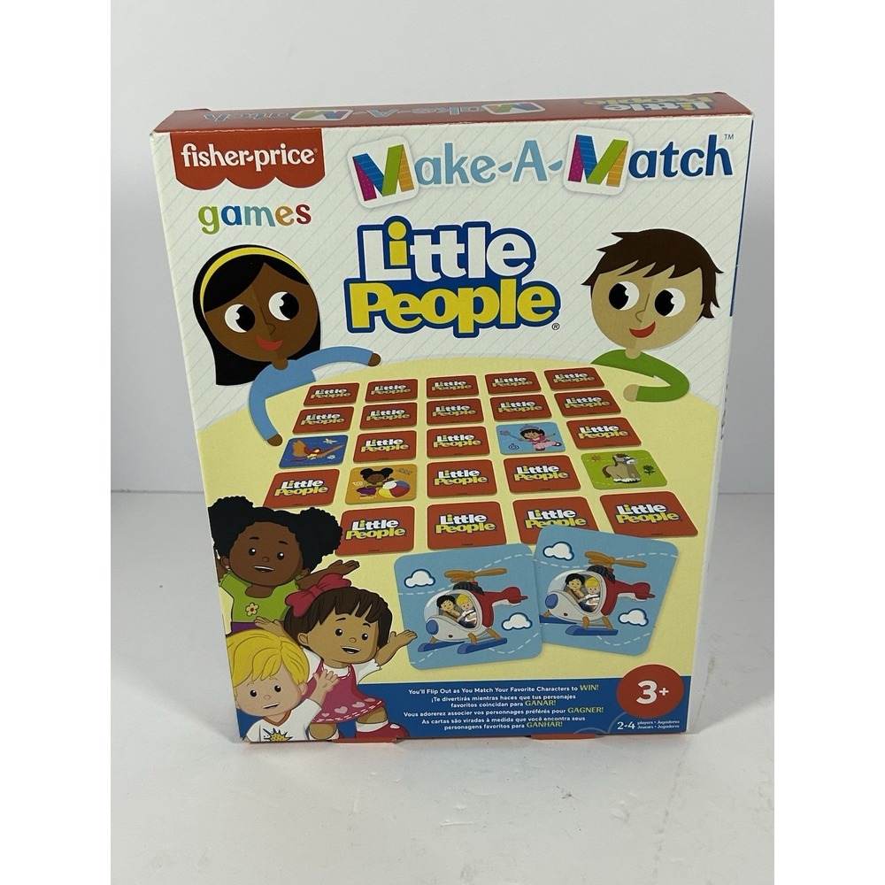 Little‎ People Make-A-Match Card Game By Fisher Price From Mattel New, Sealed